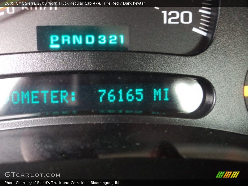 Fire Red / Dark Pewter 2005 GMC Sierra 1500 Work Truck Regular Cab 4x4