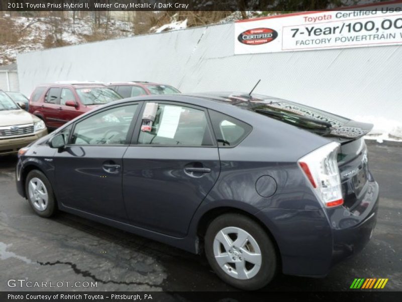 Winter Gray Metallic / Dark Gray 2011 Toyota Prius Hybrid II