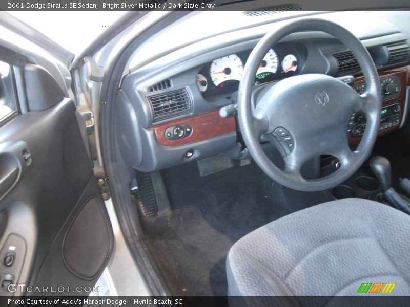Bright Silver Metallic / Dark Slate Gray 2001 Dodge Stratus SE Sedan
