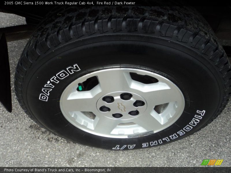 Fire Red / Dark Pewter 2005 GMC Sierra 1500 Work Truck Regular Cab 4x4