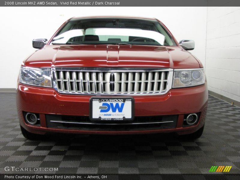 Vivid Red Metallic / Dark Charcoal 2008 Lincoln MKZ AWD Sedan
