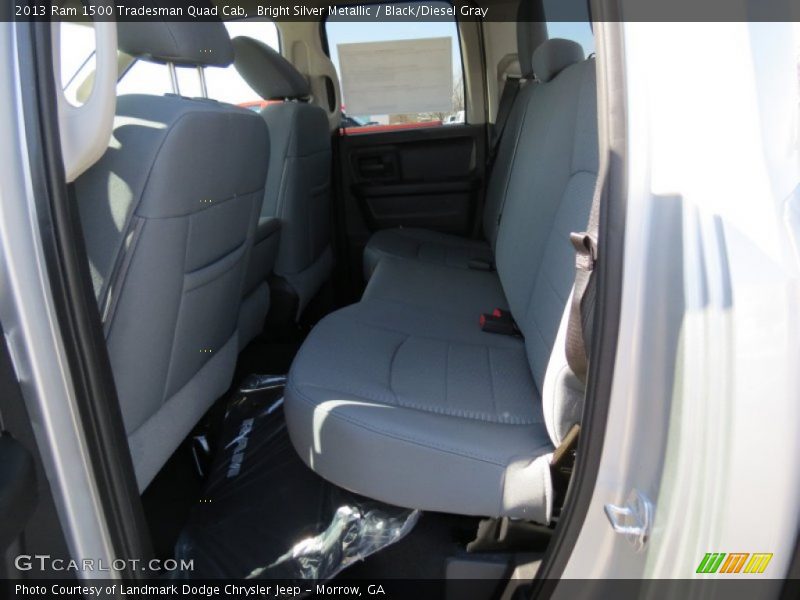 Bright Silver Metallic / Black/Diesel Gray 2013 Ram 1500 Tradesman Quad Cab