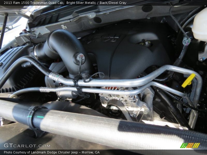 Bright Silver Metallic / Black/Diesel Gray 2013 Ram 1500 Tradesman Quad Cab