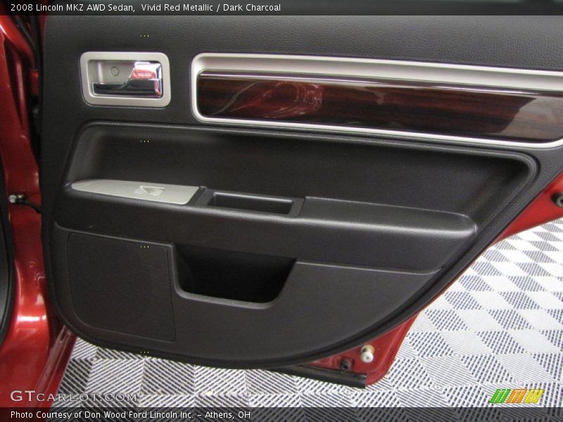 Vivid Red Metallic / Dark Charcoal 2008 Lincoln MKZ AWD Sedan