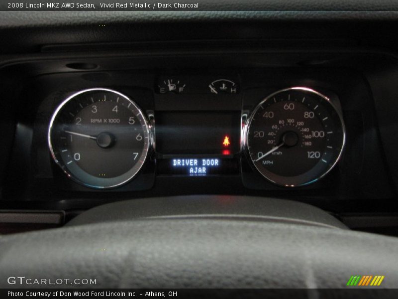 Vivid Red Metallic / Dark Charcoal 2008 Lincoln MKZ AWD Sedan