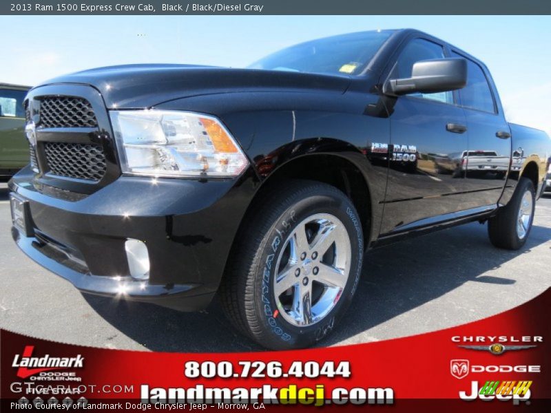 Black / Black/Diesel Gray 2013 Ram 1500 Express Crew Cab