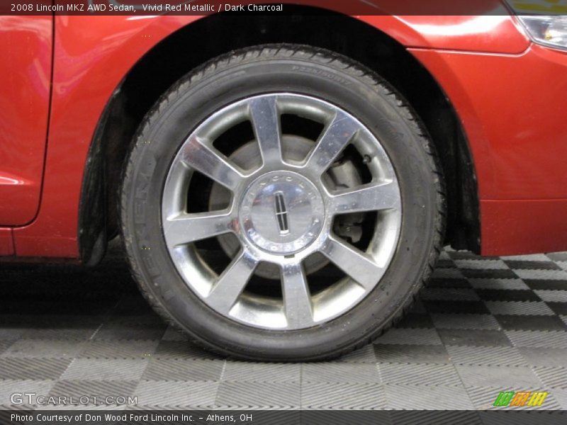 Vivid Red Metallic / Dark Charcoal 2008 Lincoln MKZ AWD Sedan