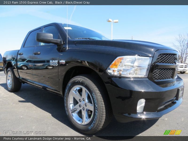 Black / Black/Diesel Gray 2013 Ram 1500 Express Crew Cab