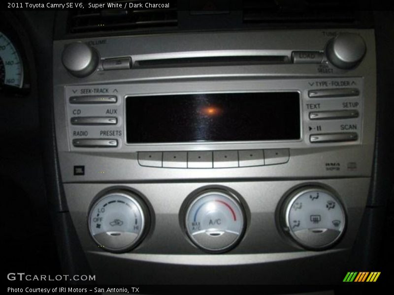 Super White / Dark Charcoal 2011 Toyota Camry SE V6