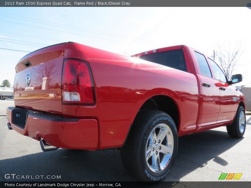 Flame Red / Black/Diesel Gray 2013 Ram 1500 Express Quad Cab