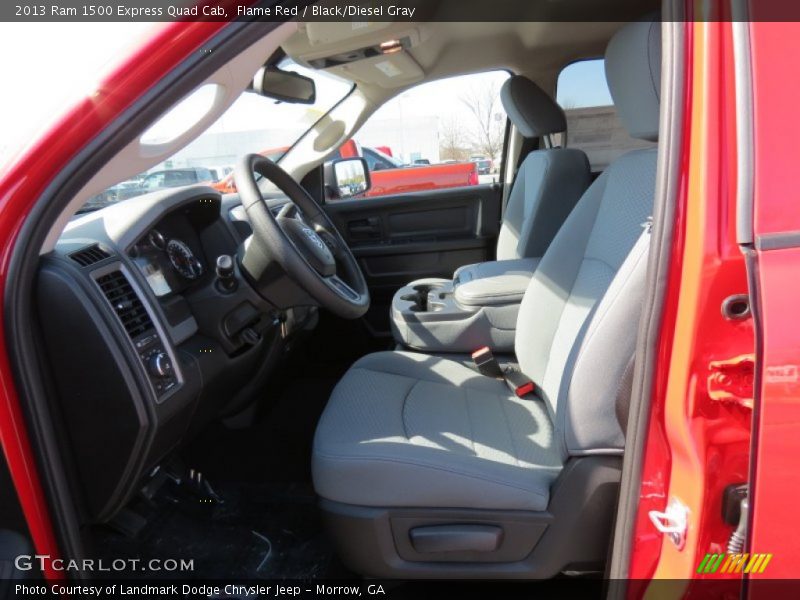Flame Red / Black/Diesel Gray 2013 Ram 1500 Express Quad Cab