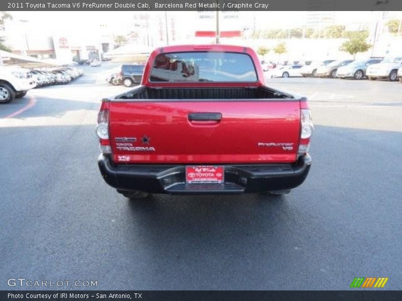 Barcelona Red Metallic / Graphite Gray 2011 Toyota Tacoma V6 PreRunner Double Cab
