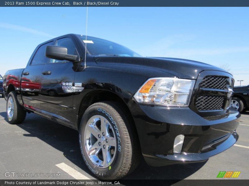 Black / Black/Diesel Gray 2013 Ram 1500 Express Crew Cab