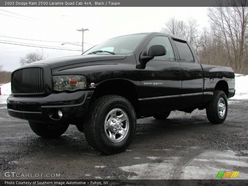 Black / Taupe 2003 Dodge Ram 2500 Laramie Quad Cab 4x4