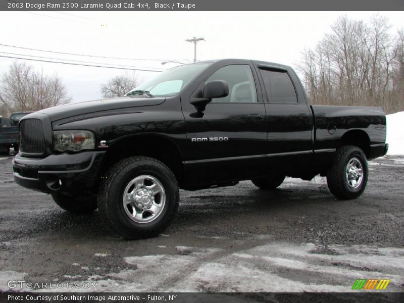 Black / Taupe 2003 Dodge Ram 2500 Laramie Quad Cab 4x4