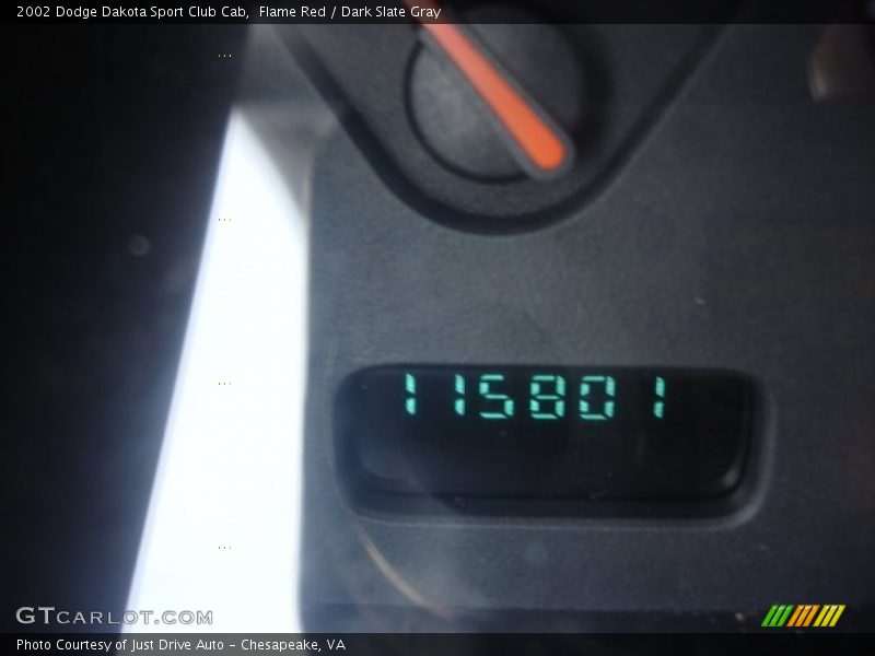 Flame Red / Dark Slate Gray 2002 Dodge Dakota Sport Club Cab