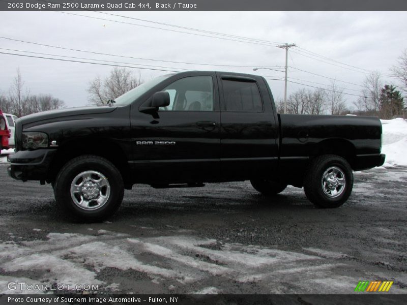 Black / Taupe 2003 Dodge Ram 2500 Laramie Quad Cab 4x4