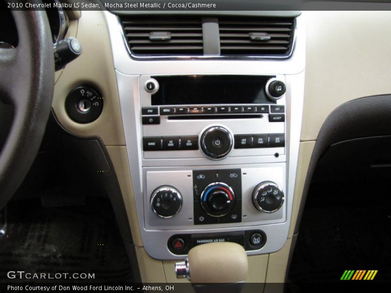 Controls of 2010 Malibu LS Sedan