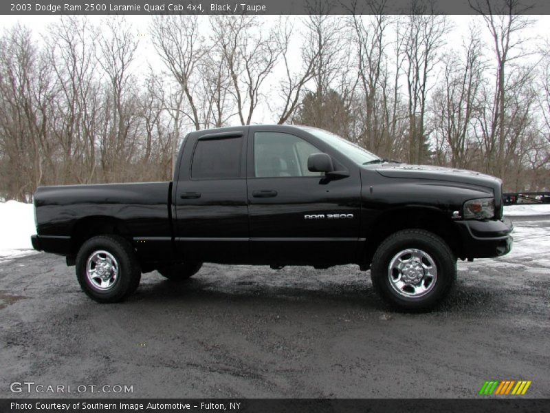 Black / Taupe 2003 Dodge Ram 2500 Laramie Quad Cab 4x4
