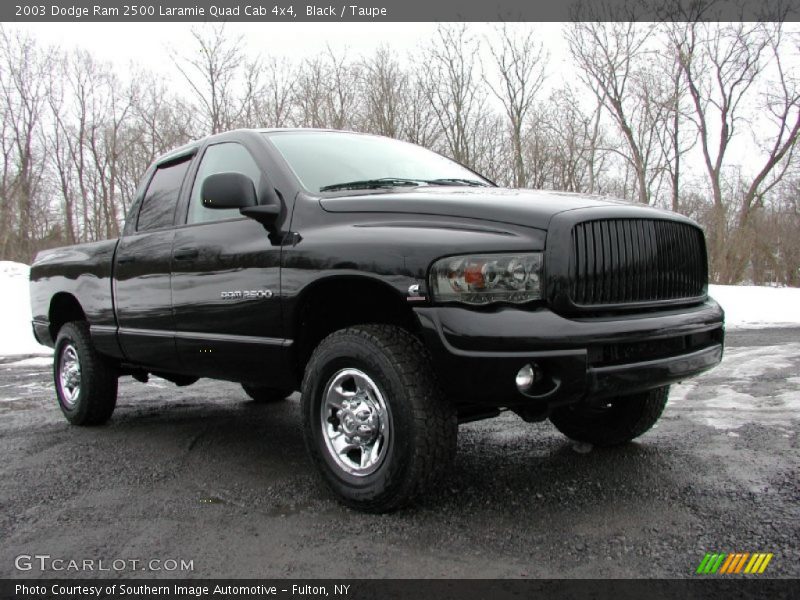 Black / Taupe 2003 Dodge Ram 2500 Laramie Quad Cab 4x4