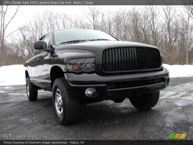 Black / Taupe 2003 Dodge Ram 2500 Laramie Quad Cab 4x4
