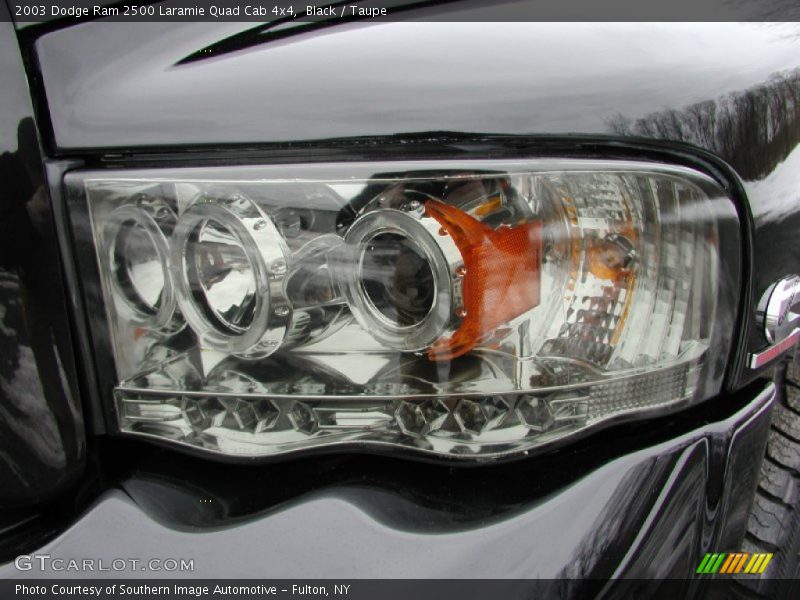 Black / Taupe 2003 Dodge Ram 2500 Laramie Quad Cab 4x4