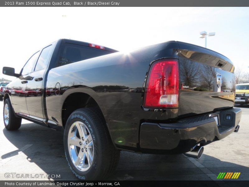 Black / Black/Diesel Gray 2013 Ram 1500 Express Quad Cab