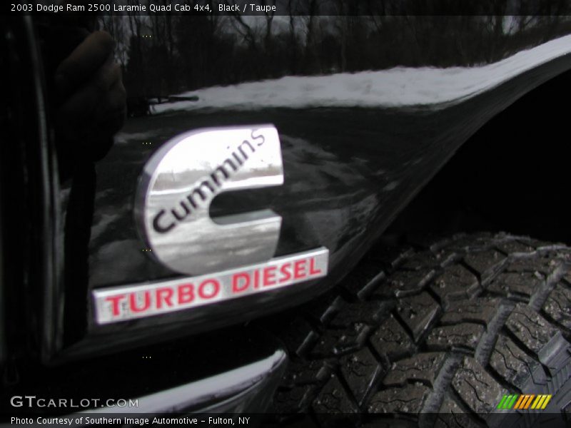 Black / Taupe 2003 Dodge Ram 2500 Laramie Quad Cab 4x4