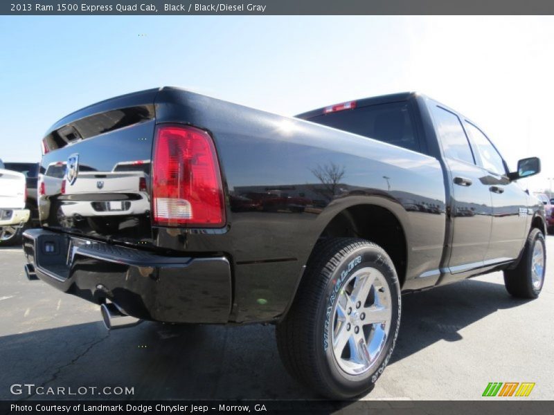 Black / Black/Diesel Gray 2013 Ram 1500 Express Quad Cab