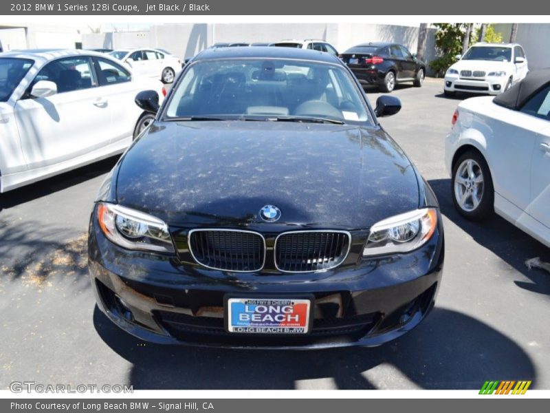 Jet Black / Black 2012 BMW 1 Series 128i Coupe