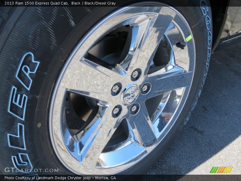 Black / Black/Diesel Gray 2013 Ram 1500 Express Quad Cab
