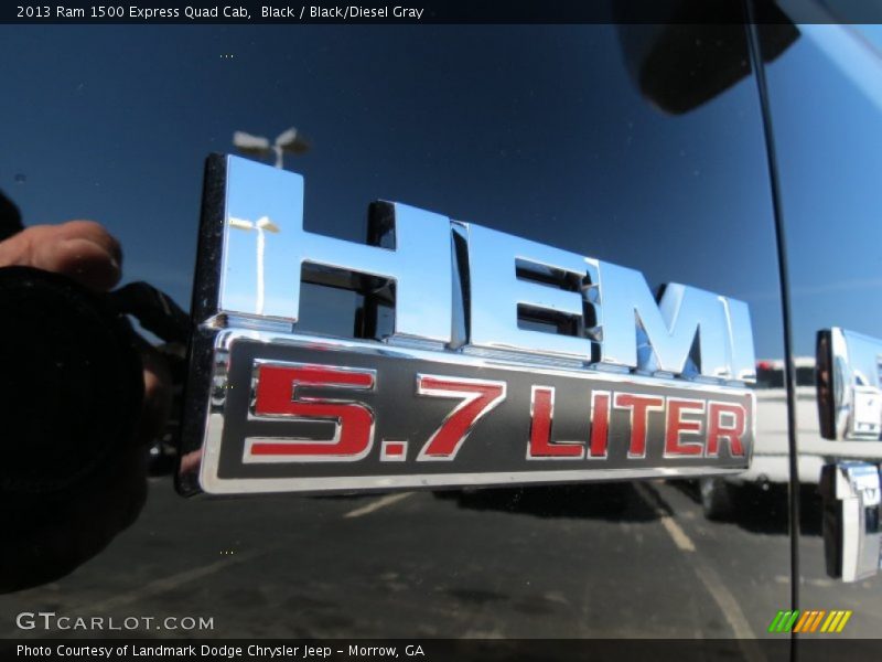 Black / Black/Diesel Gray 2013 Ram 1500 Express Quad Cab