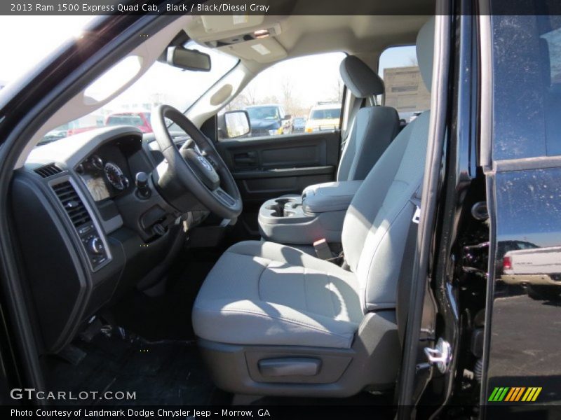 Black / Black/Diesel Gray 2013 Ram 1500 Express Quad Cab