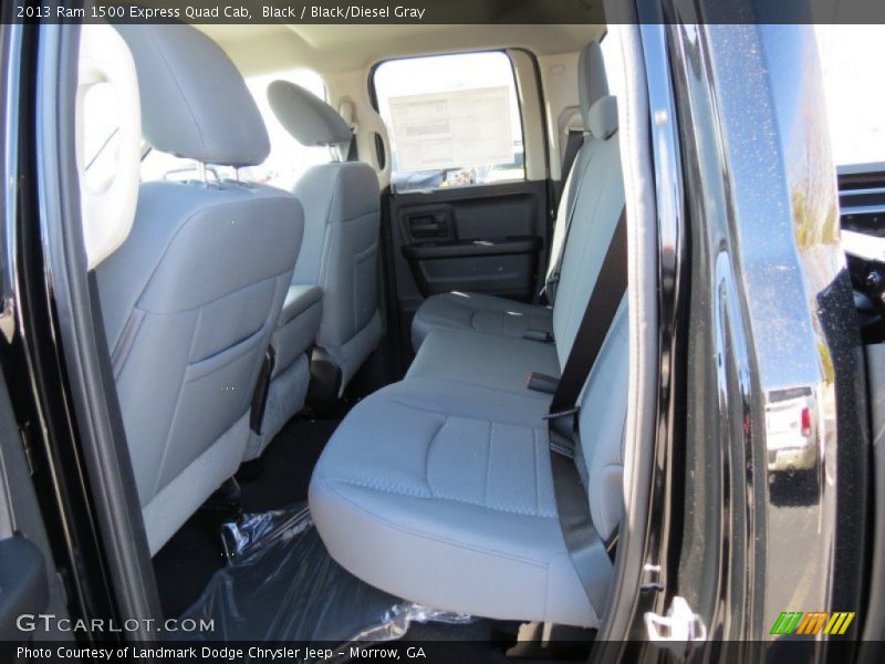 Black / Black/Diesel Gray 2013 Ram 1500 Express Quad Cab