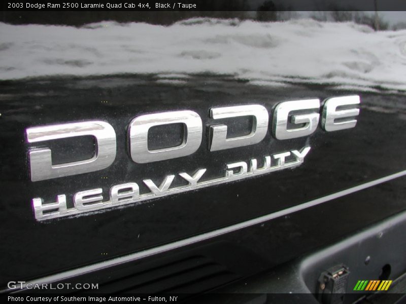 Black / Taupe 2003 Dodge Ram 2500 Laramie Quad Cab 4x4