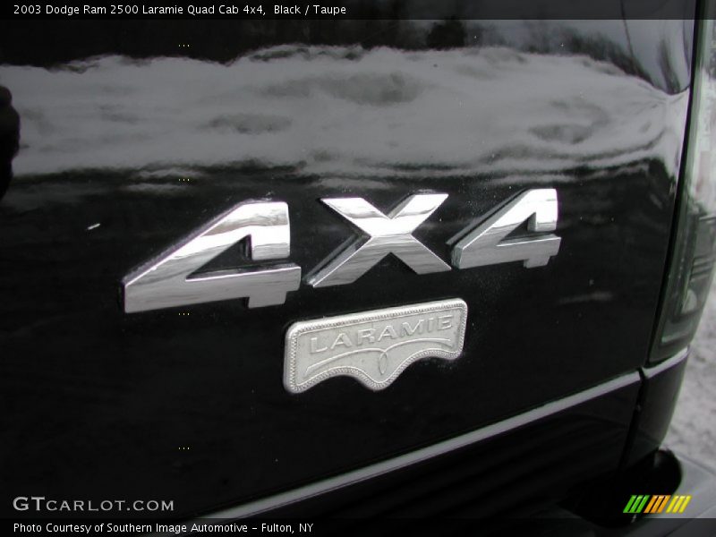 Black / Taupe 2003 Dodge Ram 2500 Laramie Quad Cab 4x4