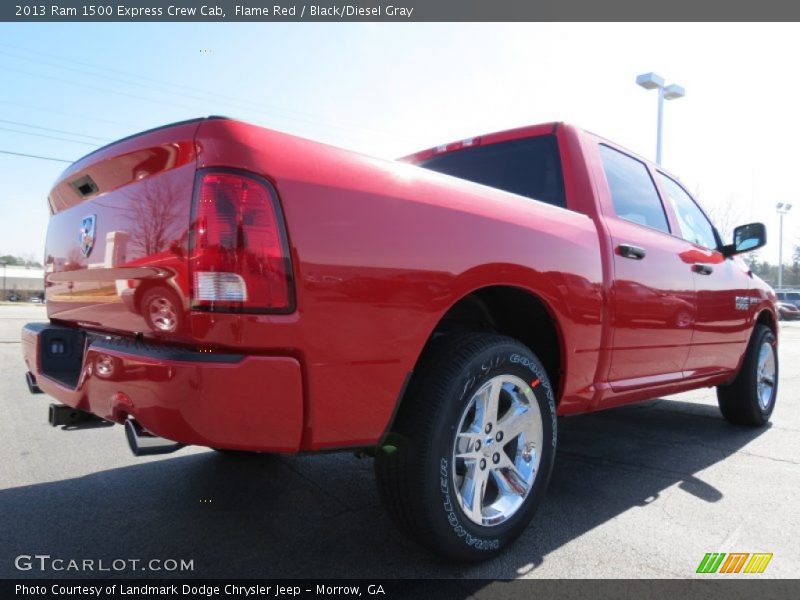 Flame Red / Black/Diesel Gray 2013 Ram 1500 Express Crew Cab