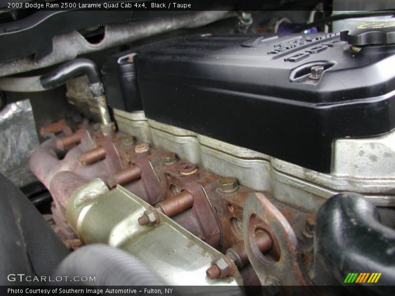 Black / Taupe 2003 Dodge Ram 2500 Laramie Quad Cab 4x4