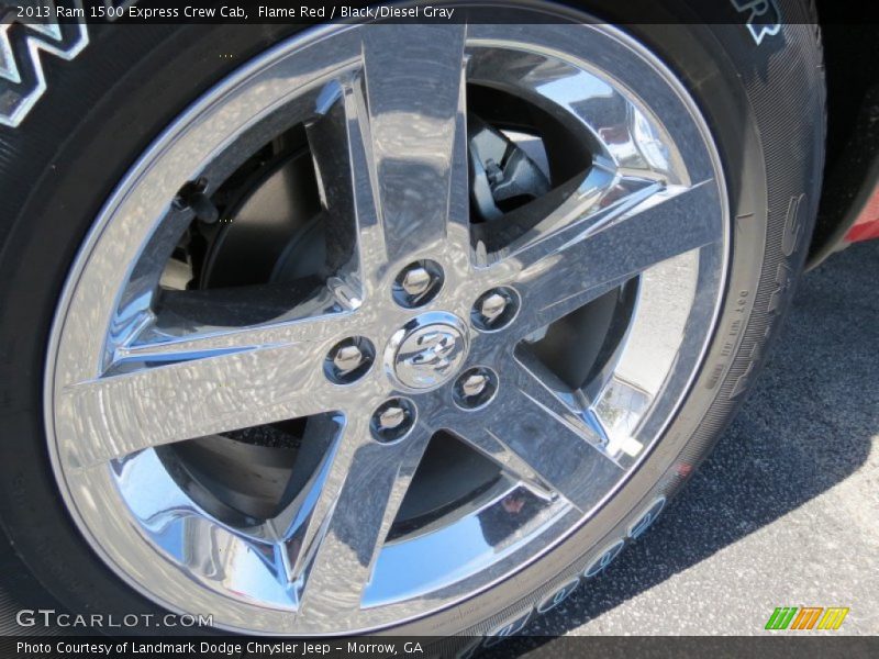 Flame Red / Black/Diesel Gray 2013 Ram 1500 Express Crew Cab