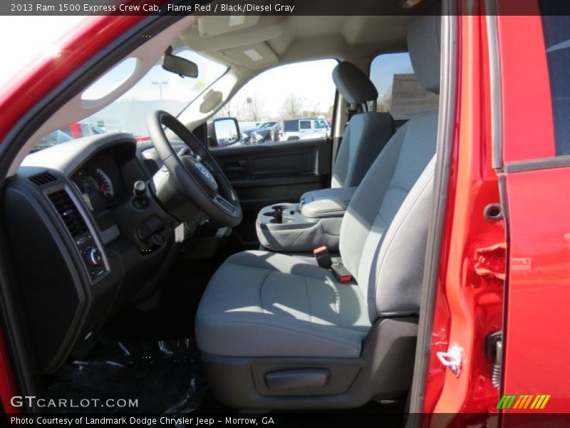 Flame Red / Black/Diesel Gray 2013 Ram 1500 Express Crew Cab