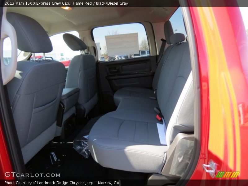 Flame Red / Black/Diesel Gray 2013 Ram 1500 Express Crew Cab