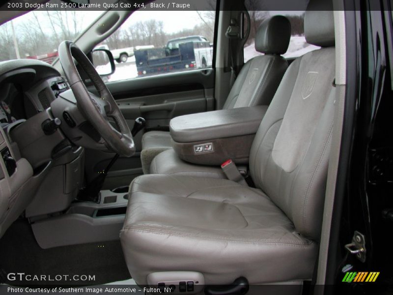 Black / Taupe 2003 Dodge Ram 2500 Laramie Quad Cab 4x4