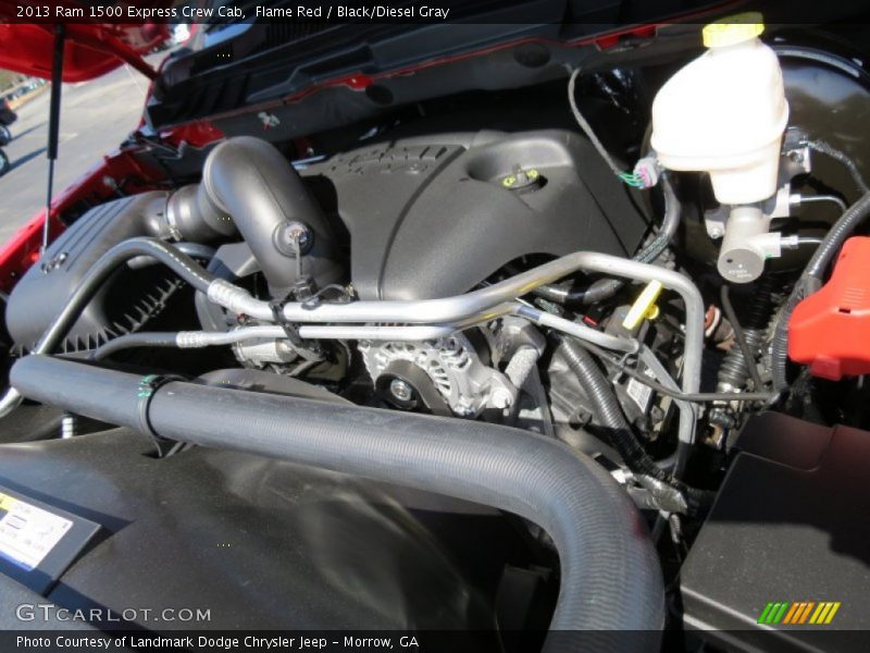 Flame Red / Black/Diesel Gray 2013 Ram 1500 Express Crew Cab