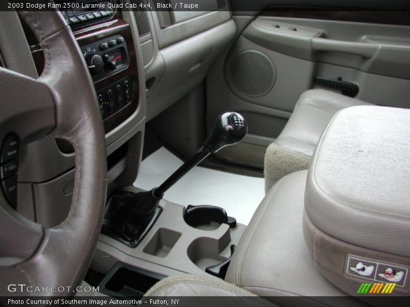Black / Taupe 2003 Dodge Ram 2500 Laramie Quad Cab 4x4