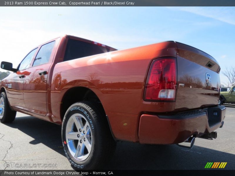 Copperhead Pearl / Black/Diesel Gray 2013 Ram 1500 Express Crew Cab
