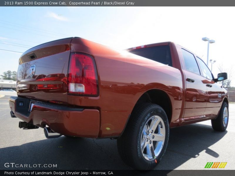 Copperhead Pearl / Black/Diesel Gray 2013 Ram 1500 Express Crew Cab