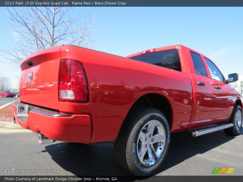 Flame Red / Black/Diesel Gray 2013 Ram 1500 Express Quad Cab