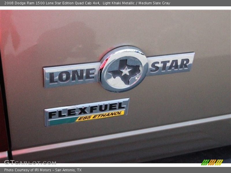Light Khaki Metallic / Medium Slate Gray 2008 Dodge Ram 1500 Lone Star Edition Quad Cab 4x4