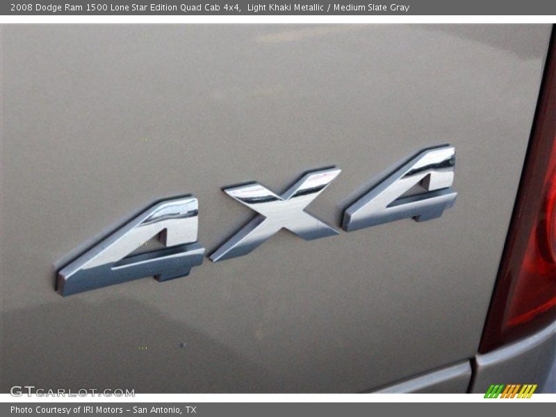 Light Khaki Metallic / Medium Slate Gray 2008 Dodge Ram 1500 Lone Star Edition Quad Cab 4x4