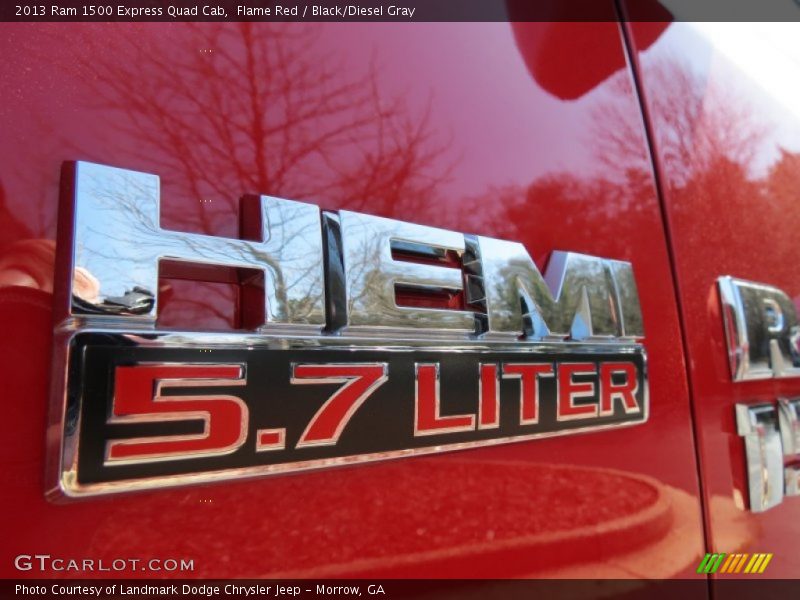 Flame Red / Black/Diesel Gray 2013 Ram 1500 Express Quad Cab